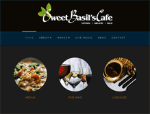 Tablet Screenshot of cafesweetbasils.com